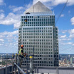 Link to the Control Descent portfolio featuring the Superman Take Flight extreme urban zip line project in London.